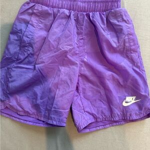 Nike Purple Athletic Shorts Lightweight Elastic Waist